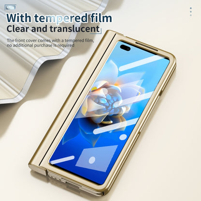 For Huawei Mate X2 Full Body Electroplating Hinge Phone Case with Stylus(Gold) - Huawei Cases by buy2fix | Online Shopping UK | buy2fix
