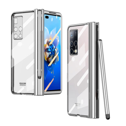 For Huawei Mate X2 Full Body Electroplating Hinge Phone Case with Stylus(Silver) - Huawei Cases by buy2fix | Online Shopping UK | buy2fix