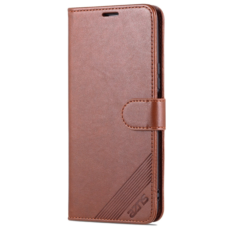 For U-Magic Enjoy 50 Plus AZNS Sheepskin Texture Flip Leather Phone Case(Brown) - More Brand by AZNS | Online Shopping UK | buy2fix