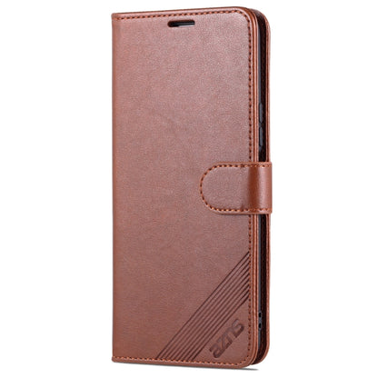 For U-Magic Enjoy 50 Plus AZNS Sheepskin Texture Flip Leather Phone Case(Brown) - More Brand by AZNS | Online Shopping UK | buy2fix