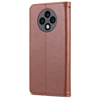 For U-Magic Enjoy 50 Plus AZNS Sheepskin Texture Flip Leather Phone Case(Brown) - More Brand by AZNS | Online Shopping UK | buy2fix