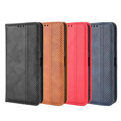 For Blackview A55 Pro Magnetic Buckle Retro Texture Leather Phone Case(Blue) - More Brand by buy2fix | Online Shopping UK | buy2fix