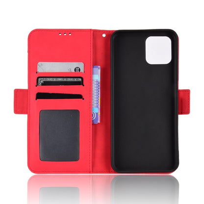 For Blackview A95 Skin Feel Calf Texture Card Slots Leather Phone Case(Red) - More Brand by buy2fix | Online Shopping UK | buy2fix