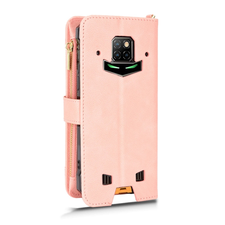 For Doogee S88 Pro / S88 Plus Litchi Texture Zipper Leather Phone Case(Pink) - Doogee Cases by buy2fix | Online Shopping UK | buy2fix