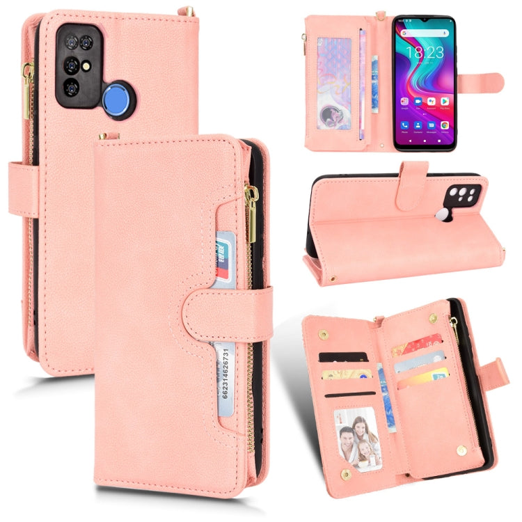 For Doogee X96 Pro Litchi Texture Zipper Leather Phone Case(Pink) - Doogee Cases by buy2fix | Online Shopping UK | buy2fix