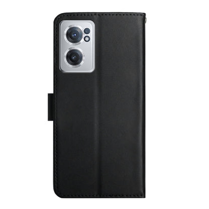 For OnePlus Nord CE 2 5G Genuine Leather Fingerprint-proof Horizontal Flip Phone Case(Black) - OnePlus Cases by buy2fix | Online Shopping UK | buy2fix