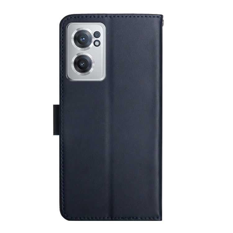 For OnePlus Nord CE 2 5G Genuine Leather Fingerprint-proof Horizontal Flip Phone Case(Blue) - OnePlus Cases by buy2fix | Online Shopping UK | buy2fix