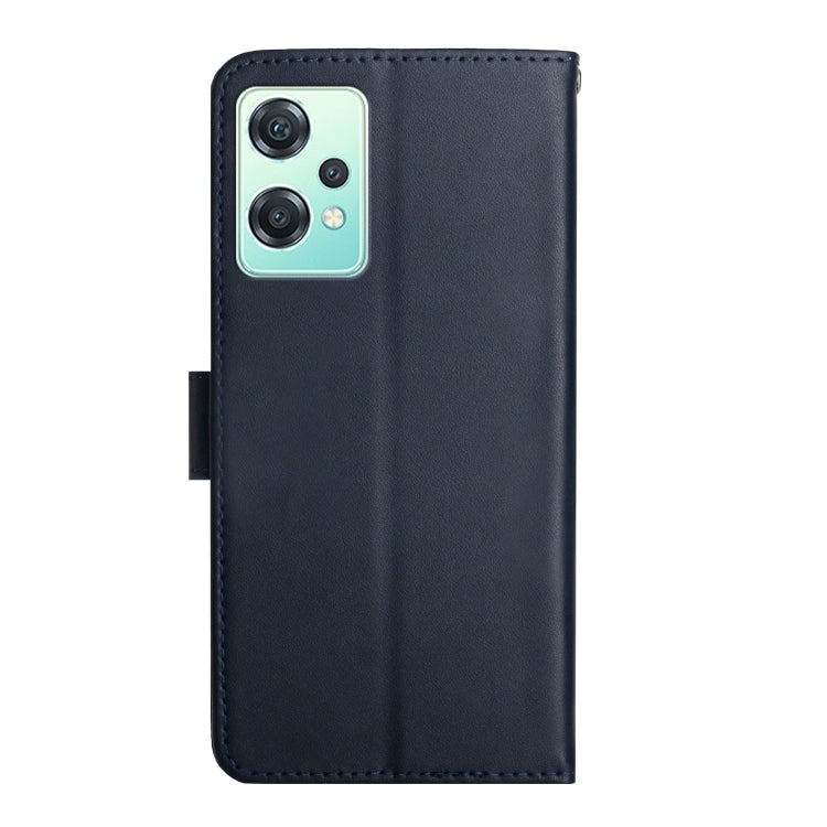 For OnePlus Nord CE 2 Lite 5G Genuine Leather Fingerprint-proof Horizontal Flip Phone Case(Blue) - OnePlus Cases by buy2fix | Online Shopping UK | buy2fix