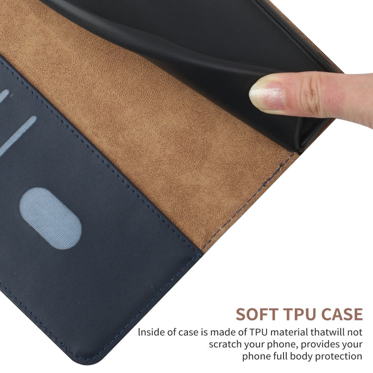For Motorola Moto G Stylus 5G 2022 Genuine Leather Fingerprint-proof Horizontal Flip Phone Case(Blue) - Motorola Cases by buy2fix | Online Shopping UK | buy2fix