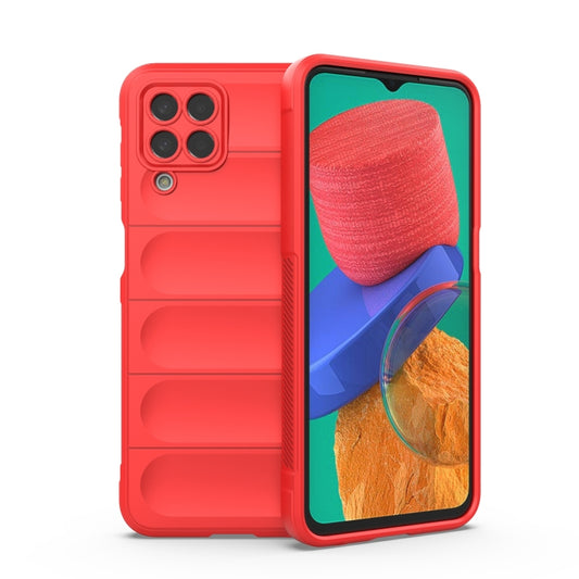For Samsung Galaxy M33 5G Magic Shield TPU + Flannel Phone Case(Red) by buy2fix