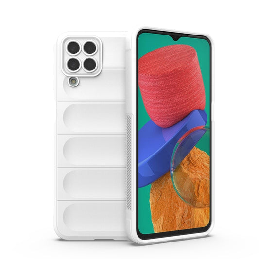 For Samsung Galaxy M33 5G Magic Shield TPU + Flannel Phone Case(White) by buy2fix