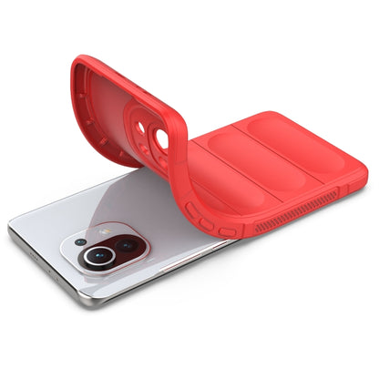 For Xiaomi Mi 11 Magic Shield TPU + Flannel Phone Case(Light Blue) by buy2fix