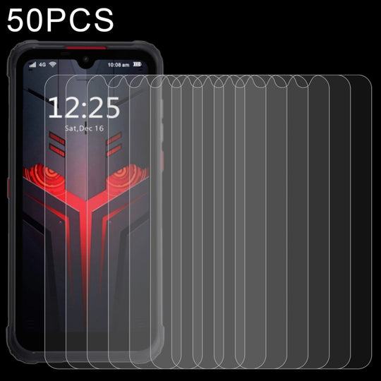 50 PCS 0.26mm 9H 2.5D Tempered Glass Film For Hotwav Cyber 8