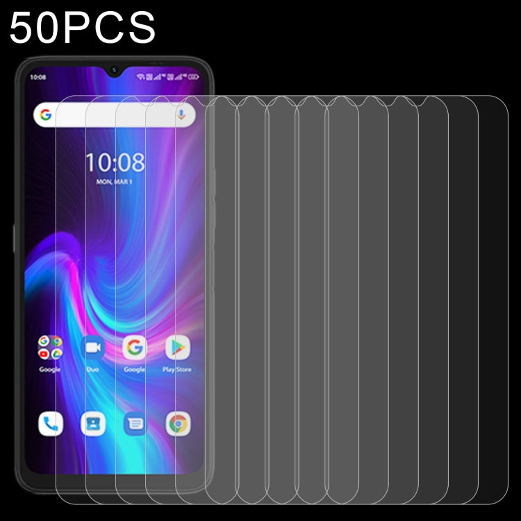 50 PCS 0.26mm 9H 2.5D Tempered Glass Film For UMIDIGI F3 SE - For Umidigi by buy2fix | Online Shopping UK | buy2fix