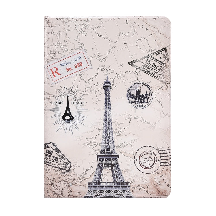 For Samsung Galaxy Tab S8 / Tab S7 Painted Voltage Pen Slot Tablet Smart Case(Eiffel Tower) by buy2fix