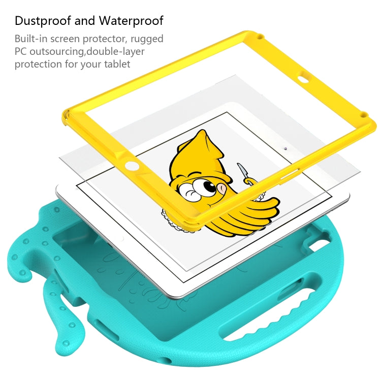 Octopus EVA Shockproof Tablet Case with Screen Film & Shoulder Strap For iPad 9.7 2018 / 2017 / Air 2 / Air / Pro 9.7(Glacier Green) - iPad 9.7 (2018) & (2017) Cases by buy2fix | Online Shopping UK | buy2fix