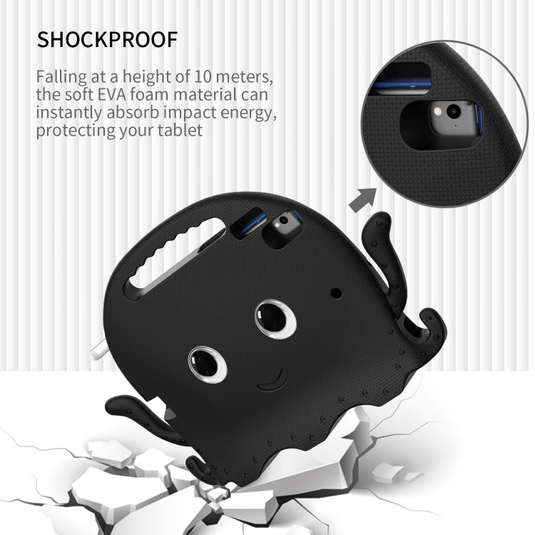 Octopus EVA Shockproof Tablet Case with Screen Film & Shoulder Strap For iPad 9.7 2018 / 2017 / Air 2 / Air / Pro 9.7(Black) - iPad 9.7 (2018) & (2017) Cases by buy2fix | Online Shopping UK | buy2fix