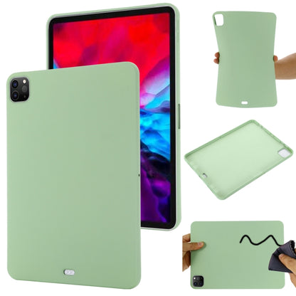 For iPad Pro 12.9 2022 / 2021 / 2020 / 2018 Pure Color Liquid Silicone Shockproof Tablet Case (Green) - iPad Pro 12.9 (2022/2021) Cases by buy2fix | Online Shopping UK | buy2fix