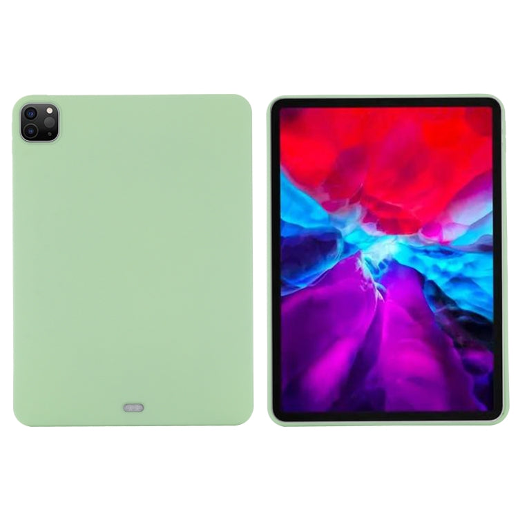 For iPad Pro 12.9 2022 / 2021 / 2020 / 2018 Pure Color Liquid Silicone Shockproof Tablet Case (Green) - iPad Pro 12.9 (2022/2021) Cases by buy2fix | Online Shopping UK | buy2fix