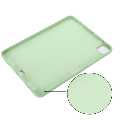 For iPad Pro 12.9 2022 / 2021 / 2020 / 2018 Pure Color Liquid Silicone Shockproof Tablet Case (Green) - iPad Pro 12.9 (2022/2021) Cases by buy2fix | Online Shopping UK | buy2fix