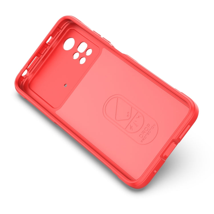 For Xiaomi Poco M4 Pro 4G Magic Shield TPU + Flannel Phone Case(Black) by buy2fix