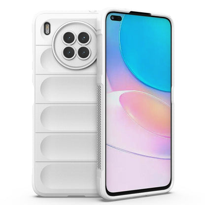 For Huawei Nova 8i Magic Shield TPU + Flannel Phone Case(White) - Huawei Cases by buy2fix | Online Shopping UK | buy2fix