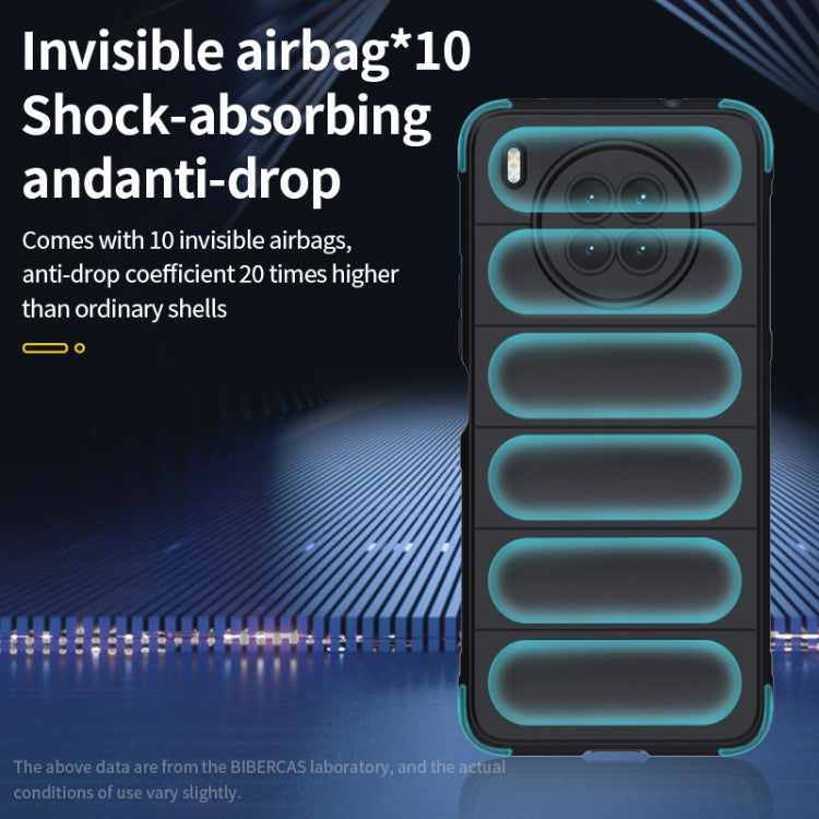 For Huawei Nova 8i Magic Shield TPU + Flannel Phone Case(Dark Blue) - Huawei Cases by buy2fix | Online Shopping UK | buy2fix