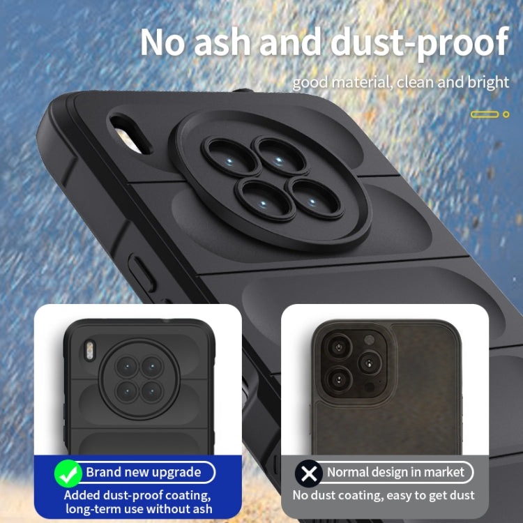 For Huawei Nova 8i Magic Shield TPU + Flannel Phone Case(Dark Grey) - Huawei Cases by buy2fix | Online Shopping UK | buy2fix