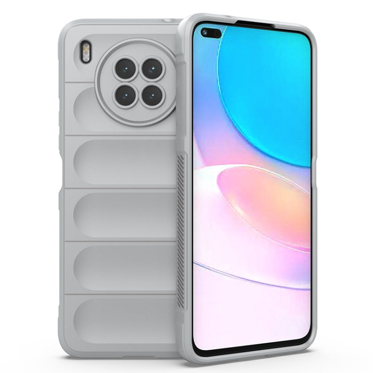 For Huawei Nova 8i Magic Shield TPU + Flannel Phone Case(Grey) - Huawei Cases by buy2fix | Online Shopping UK | buy2fix