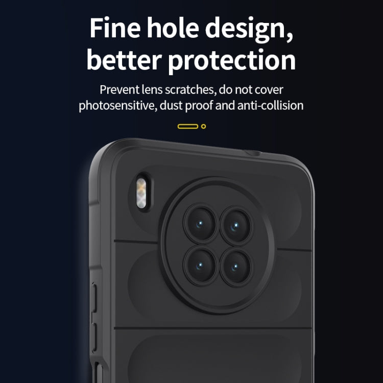 For Huawei Nova 8i Magic Shield TPU + Flannel Phone Case(Black) - Huawei Cases by buy2fix | Online Shopping UK | buy2fix