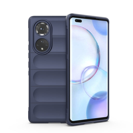 For Huawei Nova 9 Pro/Honor 50 Pro Magic Shield TPU + Flannel Phone Case(Dark Blue) by buy2fix