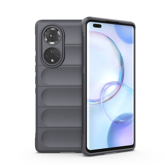 For Huawei Nova 9 Pro/Honor 50 Pro Magic Shield TPU + Flannel Phone Case(Dark Grey) by buy2fix