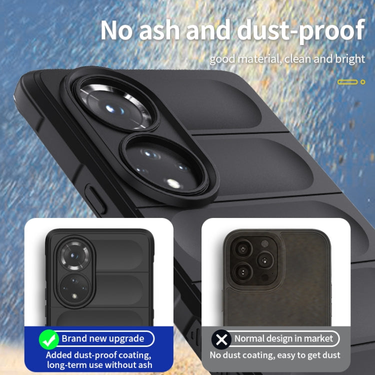 For Huawei Nova 9 SE/Honor 50 SE Magic Shield TPU + Flannel Phone Case(Dark Blue) - Huawei Cases by buy2fix | Online Shopping UK | buy2fix