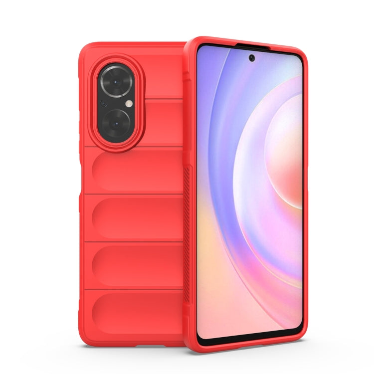 For Huawei Nova 9 SE/Honor 50 SE Magic Shield TPU + Flannel Phone Case(Red) - Huawei Cases by buy2fix | Online Shopping UK | buy2fix