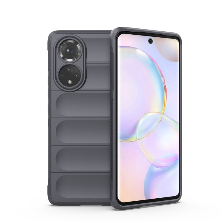 For Huawei Nova 9/Honor 50 Magic Shield TPU + Flannel Phone Case(Dark Grey) - Huawei Cases by buy2fix | Online Shopping UK | buy2fix