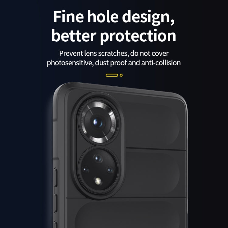 For Huawei Nova 9/Honor 50 Magic Shield TPU + Flannel Phone Case(Grey) - Huawei Cases by buy2fix | Online Shopping UK | buy2fix