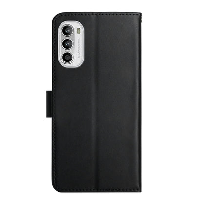 For Motorola Moto G82 Genuine Leather Fingerprint-proof Horizontal Flip Phone Case(Black) - Motorola Cases by buy2fix | Online Shopping UK | buy2fix
