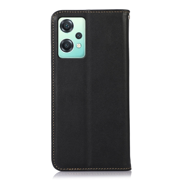 For OnePlus Nord CE 2 Lite 5G KHAZNEH Nappa Top Layer Cowhide Leather Phone Case(Black) - OnePlus Cases by buy2fix | Online Shopping UK | buy2fix