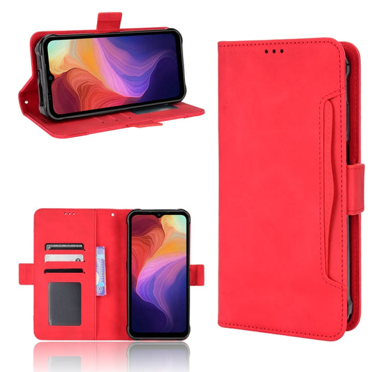 For Ulefone Power Armor 14 / 14 Pro Skin Feel Calf Texture Card Slots Leather Phone Case(Red) by buy2fix