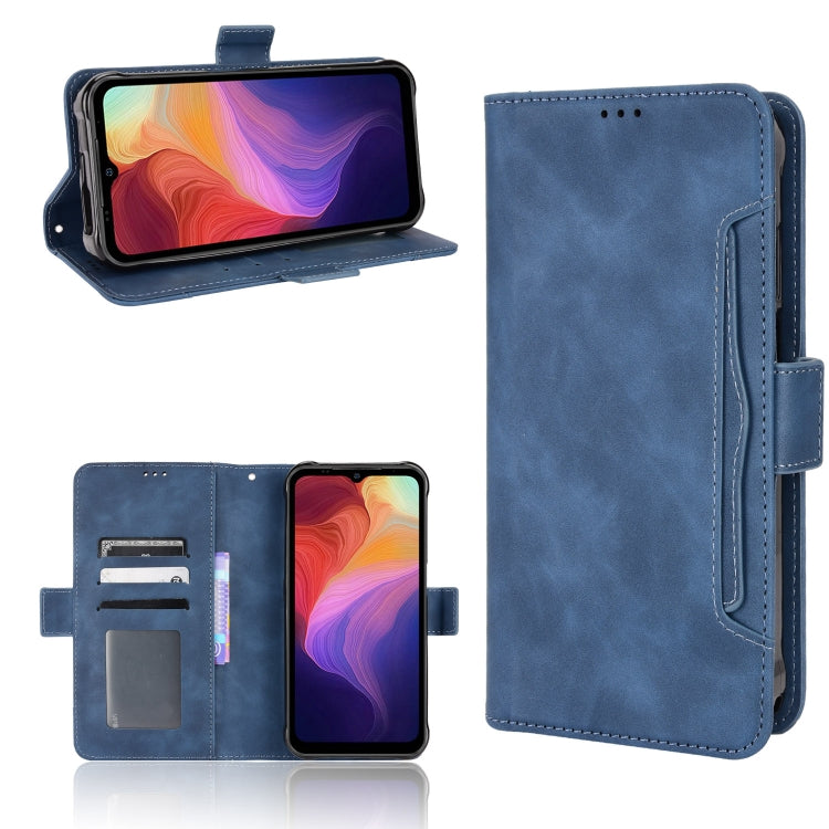 For Ulefone Power Armor 14 / 14 Pro Skin Feel Calf Texture Card Slots Leather Phone Case(Blue) by buy2fix