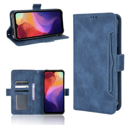 For Ulefone Power Armor 14 / 14 Pro Skin Feel Calf Texture Card Slots Leather Phone Case(Blue) by buy2fix
