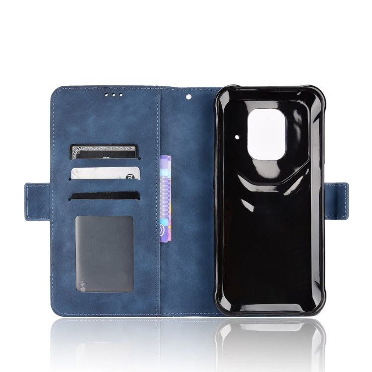 For Ulefone Power Armor 14 / 14 Pro Skin Feel Calf Texture Card Slots Leather Phone Case(Blue) by buy2fix