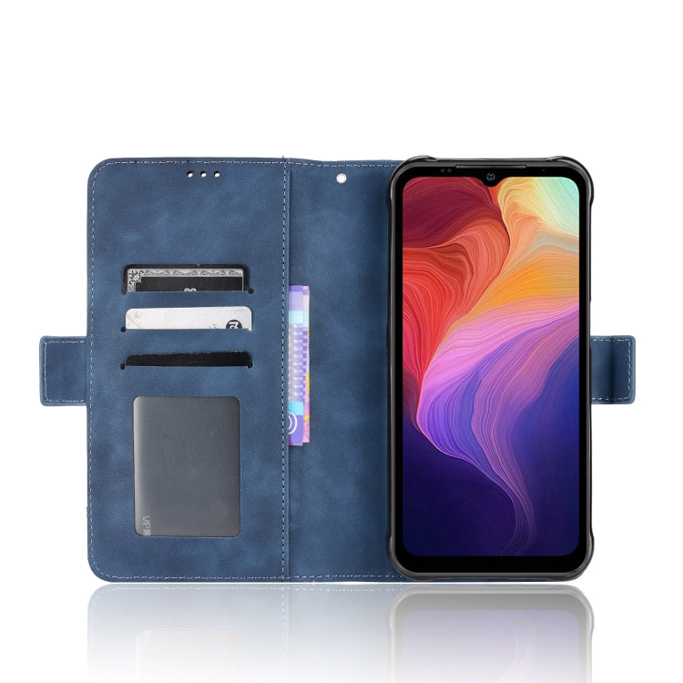 For Ulefone Power Armor 14 / 14 Pro Skin Feel Calf Texture Card Slots Leather Phone Case(Blue) by buy2fix