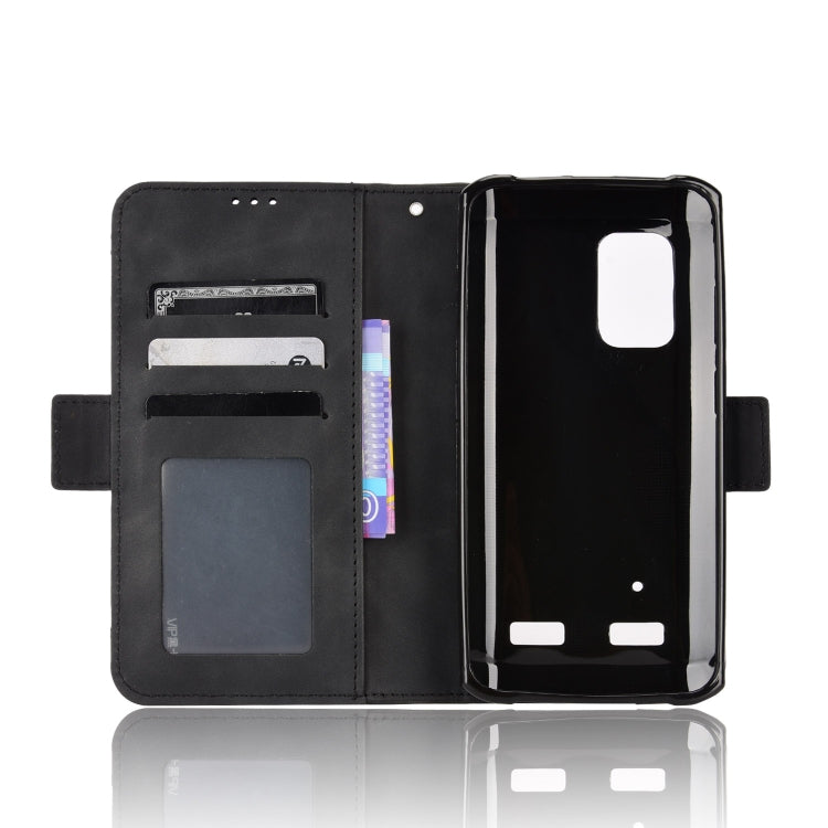 For Ulefone Armor X10 / X10 Pro Skin Feel Calf Texture Card Slots Leather Phone Case(Black) by buy2fix