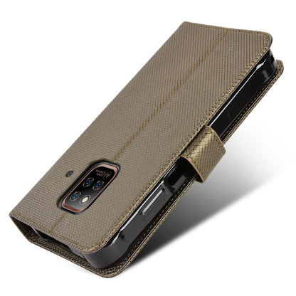 For Ulefone Power Armor 14 / 14 Pro Diamond Texture Leather Phone Case(Brown) by buy2fix