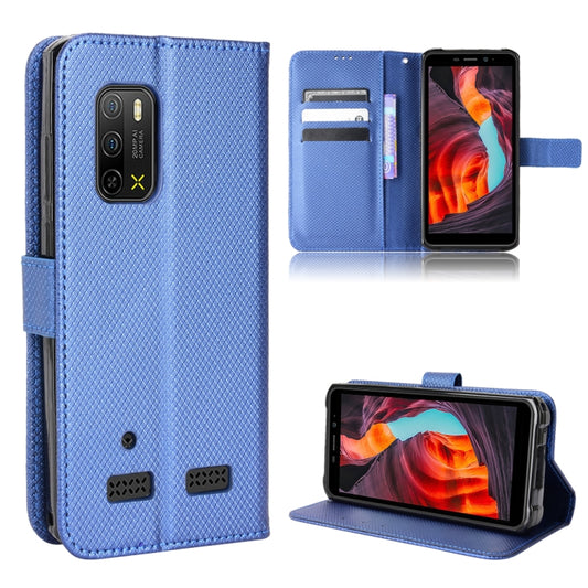 For Ulefone Armor X10 / X10 Pro Diamond Texture Leather Phone Case(Blue) by buy2fix