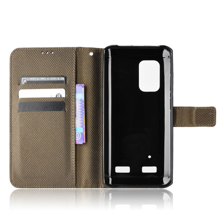 For Ulefone Armor X10 / X10 Pro Diamond Texture Leather Phone Case(Brown) by buy2fix
