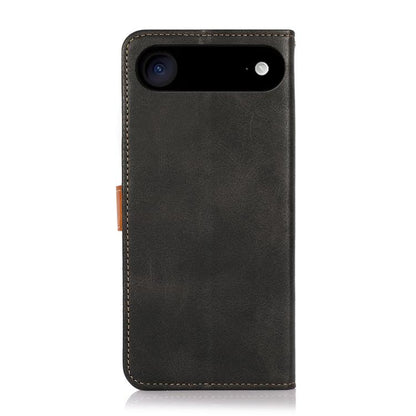 For iPhone 17 Air KHAZNEH Dual-color Cowhide Texture Flip Leather Phone Case(Black) - iPhone 17 Air Cases by buy2fix | Online Shopping UK | buy2fix