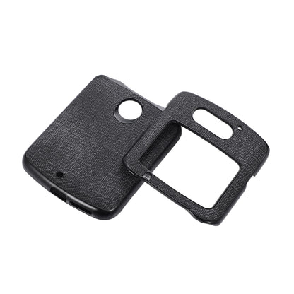 For Motorola Razr 5G Brugg Texture PU+TPU+PC Shockproof Phone Case(Black) by buy2fix