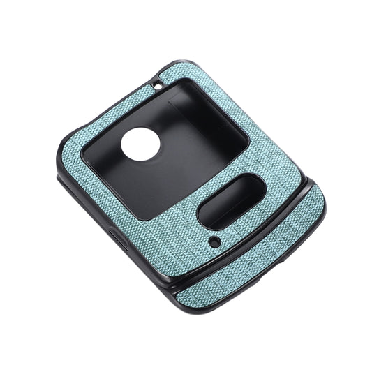 For Motorola Razr 5G Brugg Texture PU+TPU+PC Shockproof Phone Case(Light Green) by buy2fix